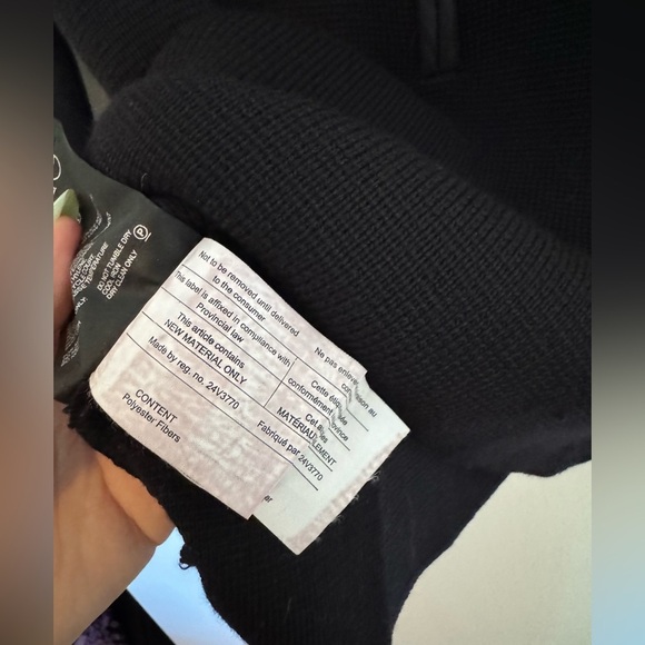 Prada Sport Womens Half Zip Wool Black Red Size 38 XS SEE PHOTOS - Picture 6 of 10